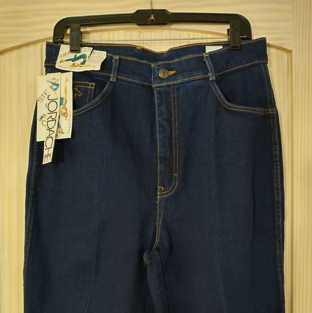 NWT Vintage 80s Rare Jordache Jeans 32x32 Tapered Stretchy Size 16